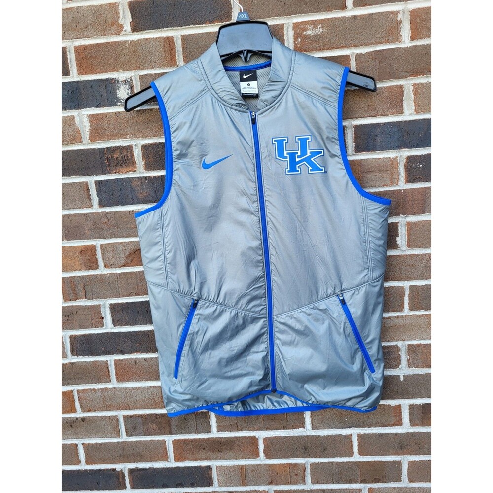 Kentucky Wildcats Nike Hyper Elite Full Zip Vest Jacket Men’s Medium Gray Blue